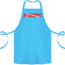 Scuba Diving Scubaholic Diver Dive Cotton Apron 100% Organic Turquoise