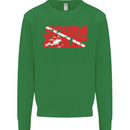 Scuba Diving Scubaholic Diver Dive Kids Sweatshirt Jumper Irish Green