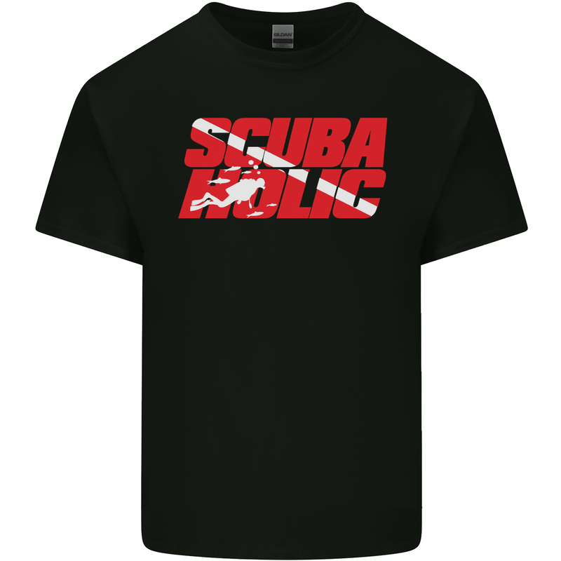 Scuba Diving Scubaholic Diver Dive Kids T-Shirt Childrens Black