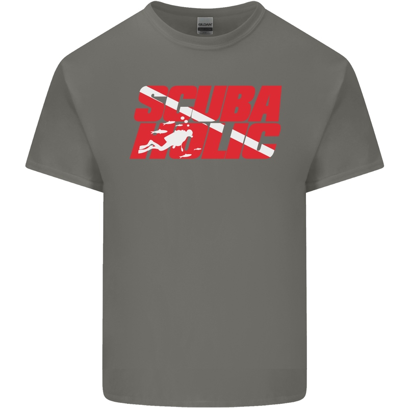 Scuba Diving Scubaholic Diver Dive Kids T-Shirt Childrens Charcoal