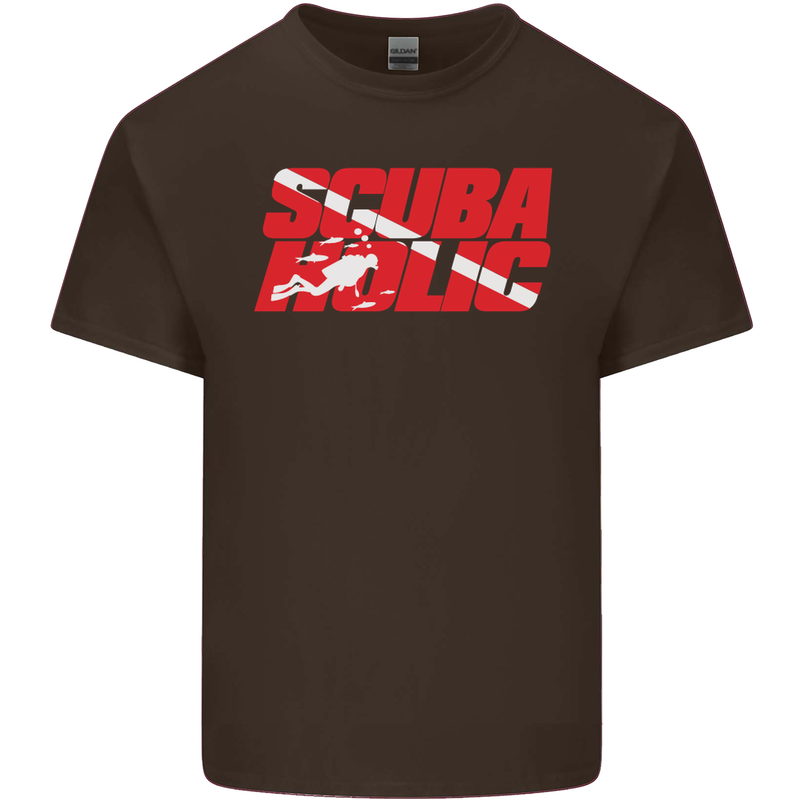 Scuba Diving Scubaholic Diver Dive Kids T-Shirt Childrens Chocolate
