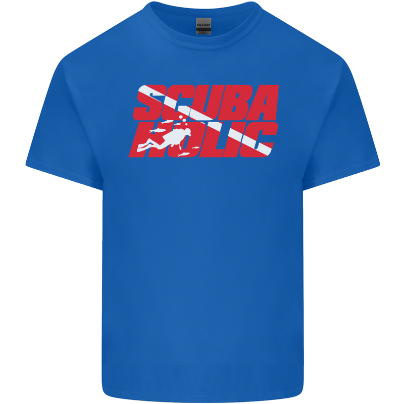 Scuba Diving Scubaholic Diver Dive Kids T-Shirt Childrens Royal Blue