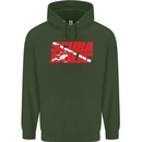 Scuba Diving Scubaholic Diver Dive Mens 80% Cotton Hoodie Forest Green