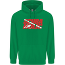 Scuba Diving Scubaholic Diver Dive Mens 80% Cotton Hoodie Irish Green