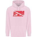 Scuba Diving Scubaholic Diver Dive Mens 80% Cotton Hoodie Light Pink