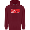 Scuba Diving Scubaholic Diver Dive Mens 80% Cotton Hoodie Maroon