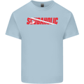 Scuba Diving Scubaholic Diver Dive Mens Cotton T-Shirt Tee Top Light Blue