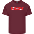 Scuba Diving Scubaholic Diver Dive Mens Cotton T-Shirt Tee Top Maroon