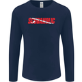 Scuba Diving Scubaholic Diver Dive Mens Long Sleeve T-Shirt Navy Blue