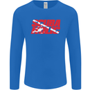 Scuba Diving Scubaholic Diver Dive Mens Long Sleeve T-Shirt Royal Blue