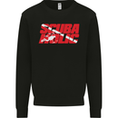 Scuba Diving Scubaholic Diver Dive Mens Sweatshirt Jumper Black