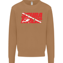 Scuba Diving Scubaholic Diver Dive Mens Sweatshirt Jumper Caramel Latte