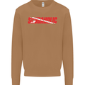 Scuba Diving Scubaholic Diver Dive Mens Sweatshirt Jumper Caramel Latte