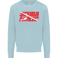 Scuba Diving Scubaholic Diver Dive Mens Sweatshirt Jumper Light Blue
