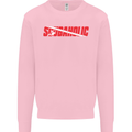 Scuba Diving Scubaholic Diver Dive Mens Sweatshirt Jumper Light Pink