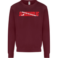 Scuba Diving Scubaholic Diver Dive Mens Sweatshirt Jumper Maroon