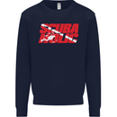Scuba Diving Scubaholic Diver Dive Mens Sweatshirt Jumper Navy Blue