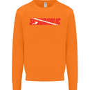 Scuba Diving Scubaholic Diver Dive Mens Sweatshirt Jumper Orange