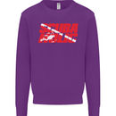 Scuba Diving Scubaholic Diver Dive Mens Sweatshirt Jumper Purple
