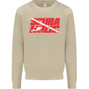 Scuba Diving Scubaholic Diver Dive Mens Sweatshirt Jumper Sand