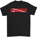 Scuba Diving Scubaholic Diver Dive Mens T-Shirt Cotton Gildan Black