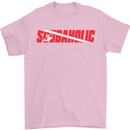 Scuba Diving Scubaholic Diver Dive Mens T-Shirt Cotton Gildan Light Pink