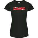 Scuba Diving Scubaholic Diver Dive Womens Petite Cut T-Shirt Black