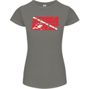 Scuba Diving Scubaholic Diver Dive Womens Petite Cut T-Shirt Charcoal