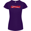 Scuba Diving Scubaholic Diver Dive Womens Petite Cut T-Shirt Purple