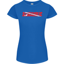 Scuba Diving Scubaholic Diver Dive Womens Petite Cut T-Shirt Royal Blue