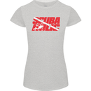 Scuba Diving Scubaholic Diver Dive Womens Petite Cut T-Shirt Sports Grey