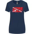 Scuba Diving Scubaholic Diver Dive Womens Wider Cut T-Shirt Navy Blue