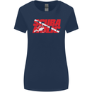 Scuba Diving Scubaholic Diver Dive Womens Wider Cut T-Shirt Navy Blue