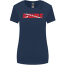 Scuba Diving Scubaholic Diver Dive Womens Wider Cut T-Shirt Navy Blue