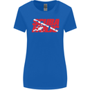 Scuba Diving Scubaholic Diver Dive Womens Wider Cut T-Shirt Royal Blue