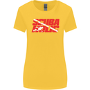 Scuba Diving Scubaholic Diver Dive Womens Wider Cut T-Shirt Yellow