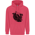 Scuba Diving Skull Diver Dive Deep Sea Childrens Kids Hoodie Heliconia