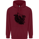 Scuba Diving Skull Diver Dive Deep Sea Childrens Kids Hoodie Maroon
