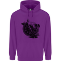 Scuba Diving Skull Diver Dive Deep Sea Childrens Kids Hoodie Purple