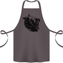 Scuba Diving Skull Diver Dive Deep Sea Cotton Apron 100% Organic Dark Grey