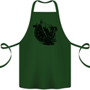 Scuba Diving Skull Diver Dive Deep Sea Cotton Apron 100% Organic Forest Green