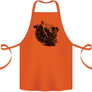 Scuba Diving Skull Diver Dive Deep Sea Cotton Apron 100% Organic Orange