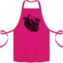 Scuba Diving Skull Diver Dive Deep Sea Cotton Apron 100% Organic Pink