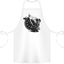 Scuba Diving Skull Diver Dive Deep Sea Cotton Apron 100% Organic White