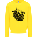 Scuba Diving Skull Diver Dive Deep Sea Kids Sweatshirt Jumper Yellow