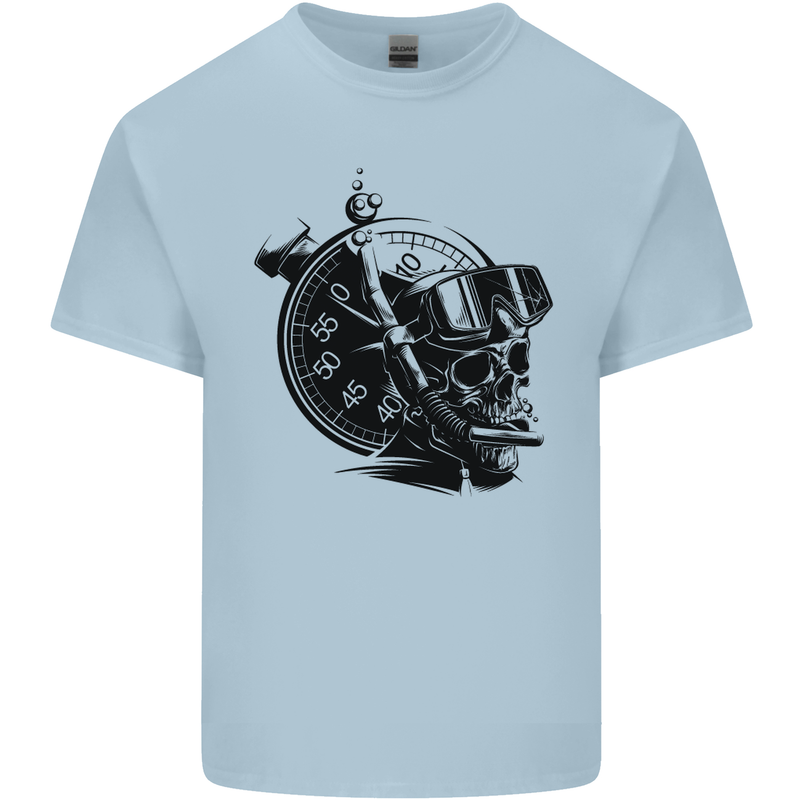 Scuba Diving Skull Diver Dive Deep Sea Kids T-Shirt Childrens Light Blue