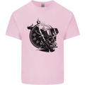 Scuba Diving Skull Diver Dive Deep Sea Kids T-Shirt Childrens Light Pink