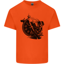 Scuba Diving Skull Diver Dive Deep Sea Kids T-Shirt Childrens Orange