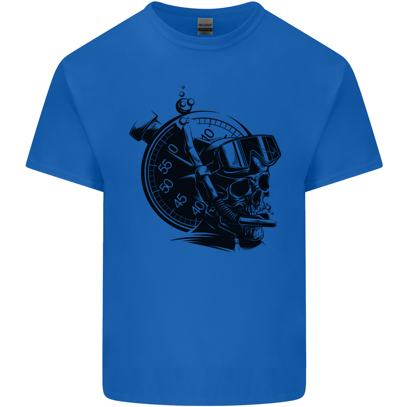 Scuba Diving Skull Diver Dive Deep Sea Kids T-Shirt Childrens Royal Blue