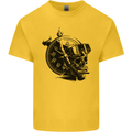 Scuba Diving Skull Diver Dive Deep Sea Kids T-Shirt Childrens Yellow